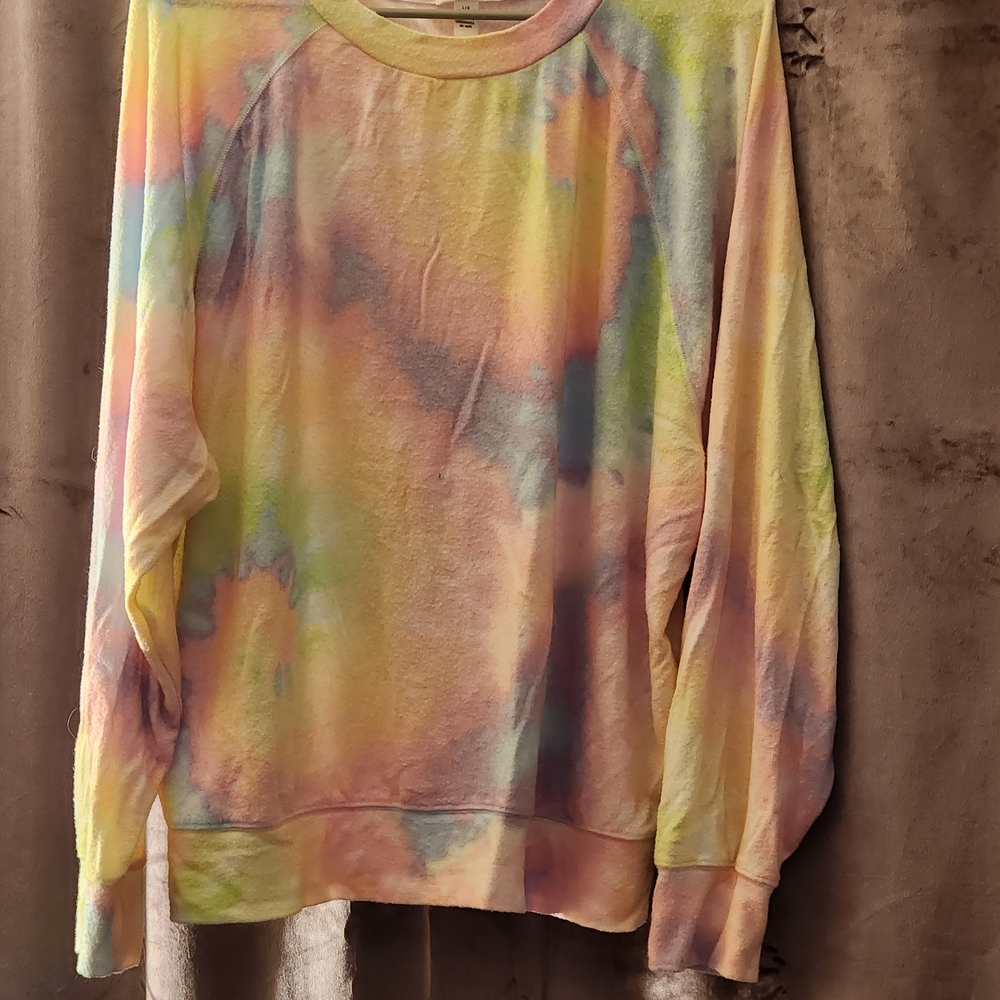 PINK Victoria's Secret Pastel Tie-Dye Top